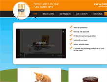Tablet Screenshot of antproofplate.com